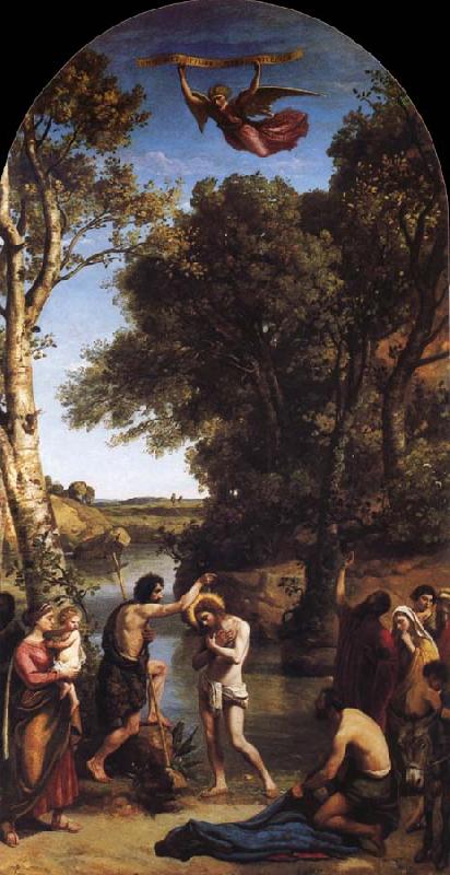 Corot Camille The Baptism of Christ oil painting image